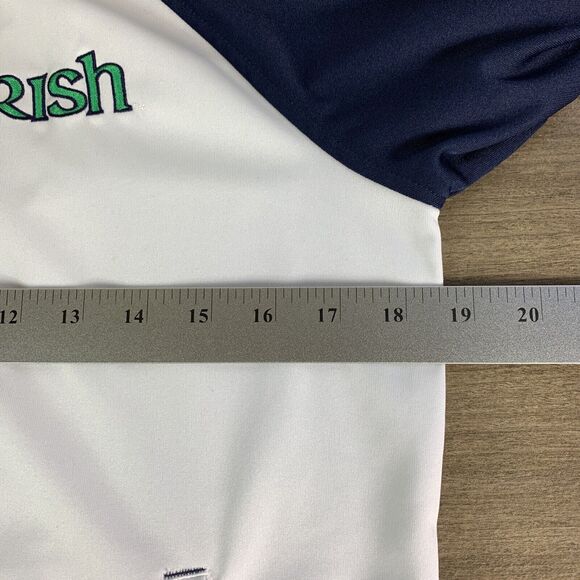 Adidas Mens Full Zip Jacket Size Medium Lightweight Fighting Irish Embroidered - Picture 3 of 11